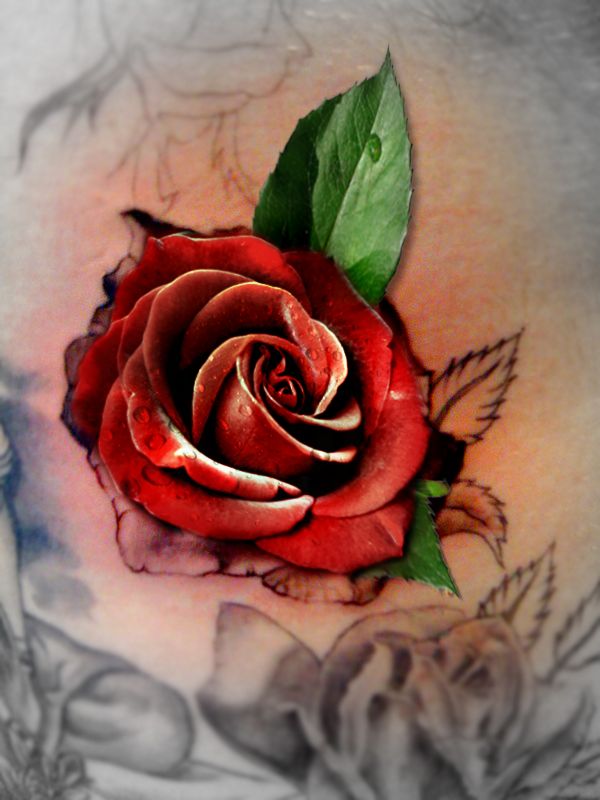 Creation of Rose tatoo: Final Result